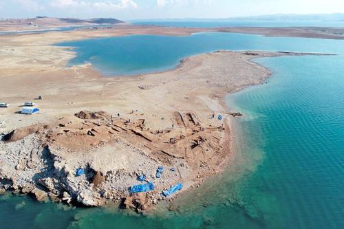 Sequía hace resurgir restos de una urbe de más de 3 mil años